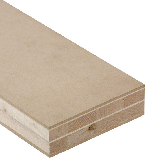 Pannello listellare con MDF mm 25